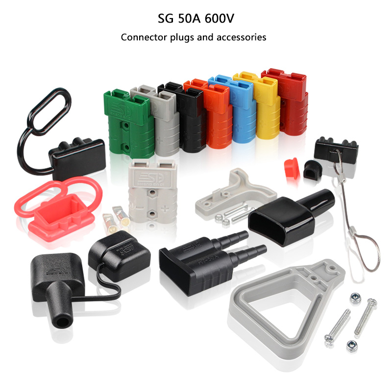 50A 600V forklift power quick charging plug