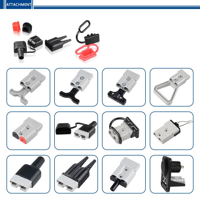 50A electric vehicle battery connector fitting diagram
