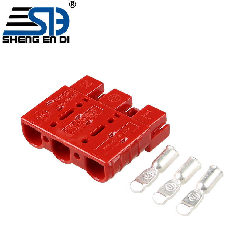 Red 3 Way Plug battery connector