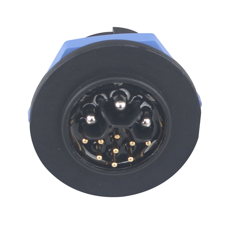30A 3+9 Blue Plug wire custom lock connector