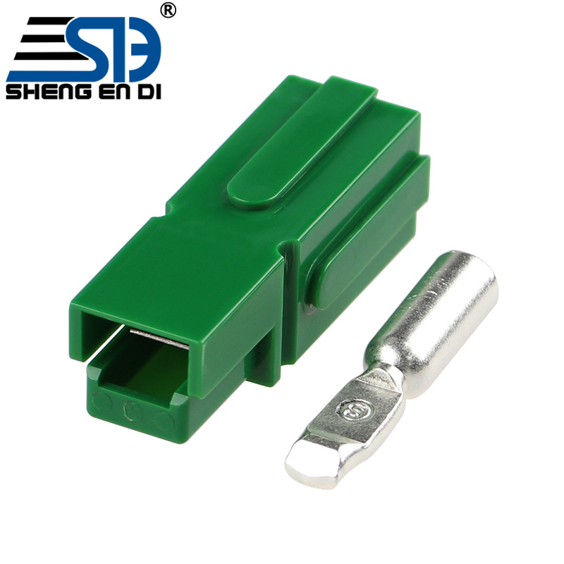 120A Green single pole plug battery series connector