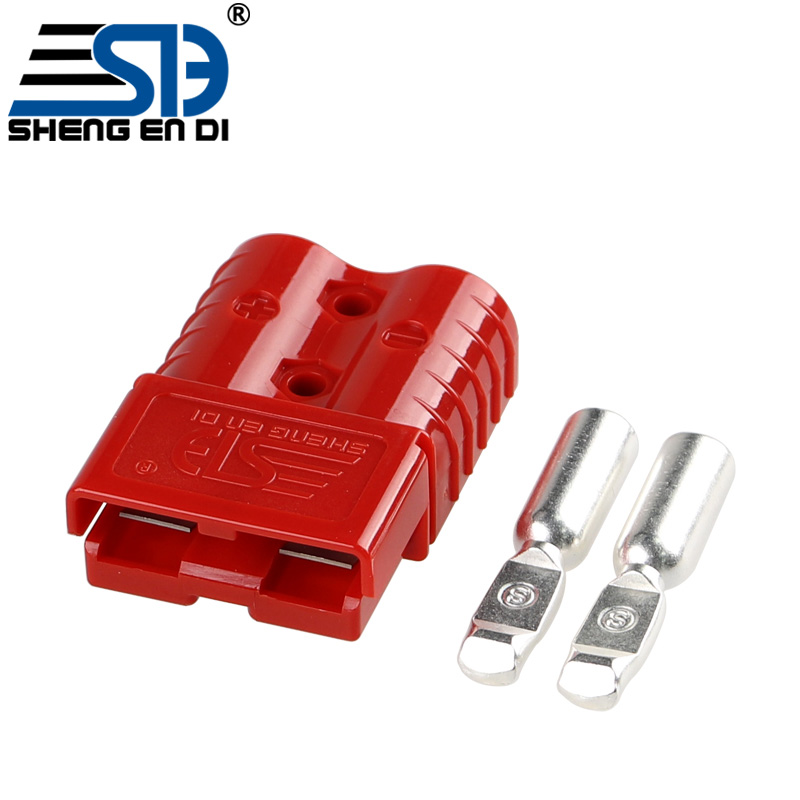 120A Red Rechargeable Battery Connection Plug