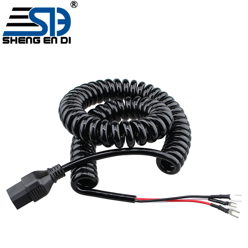 Lithium-ion battery charging head spring wire harness
